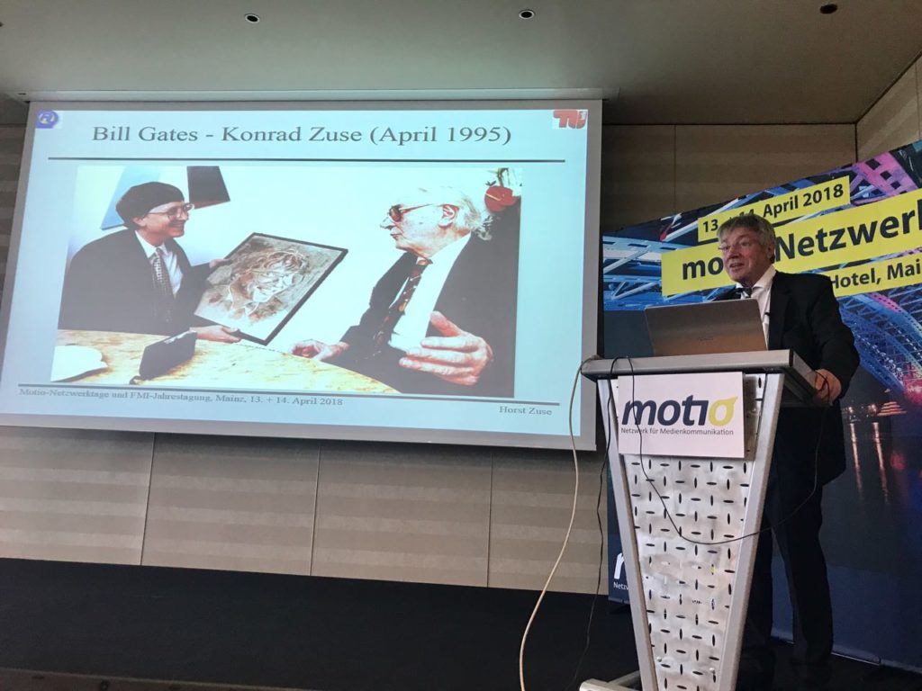 Prof. Dr. Horst Zuse bei seinem Vortrag